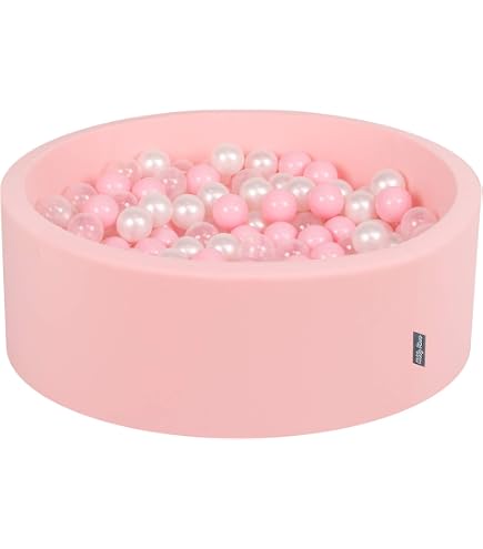 Selonis Piscine à balles 70x30cm pour enfants - Gris clair