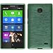 Produktbild PhoneNatic Case für Nokia X / X+ Hülle Silikon grün brushed + 2 Schutzfolien