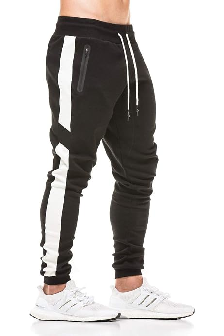 Skora Men's Slim Fit Stretch Gym Pants 