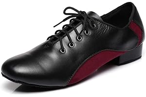 MINITOO Uomo Lacci 1" Standard Tacco Pelle Scamosciato Sala Latin Scarpe da Ballo L300