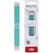 Agujas 10.75 7mm Agujas De Tejer Knitter's Pride Dreamz - Doble Punta | Tamaño 7 Mm | Madera Pulida | 6 Pulgadas Agujas Lana 6 Pulgadas