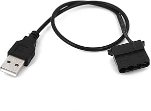 USB Adapterkabel - TOOGOO(R)PC Luefter 4 Pin 12V bis 5V USB 2.0 Anschlusskabel Adapter