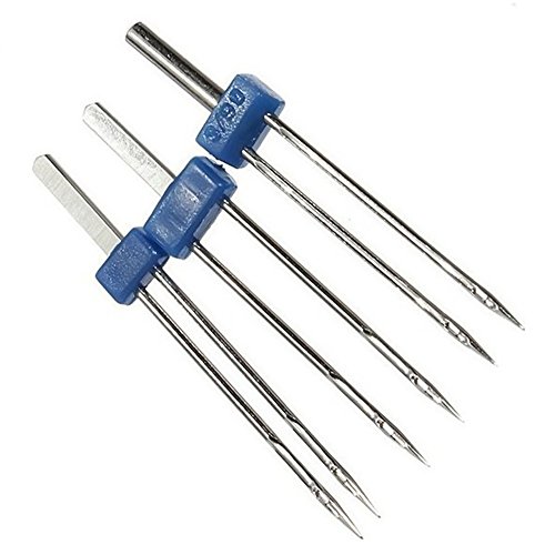 3 Stk verschiedene Größe 2MM 3MM 4MM Doppel Twin Nadeln Pins Nähmaschine Zubehör - 2