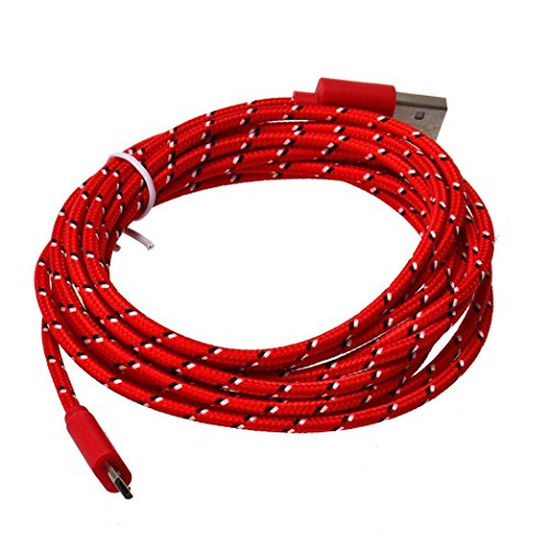 USB-Ladegerät 3M / 10FT Hanf Seil Micro Sync Daten Kabel für Handy-Tefamore