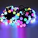 Produktbild Minger 100er LED Kugel Lichterkette 10M warm 10m 100er 32.8ft 100 LED Globe Lichterketten Wasserdichte RGB Ball Lichterketten für Outdoor & Indoor Dekoration Garten Terrasse Bäume Hochzeit Weihnachten