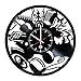 Produktbild YUN Clock@ Wanduhr aus Vinyl Schallplattenuhr Upcycling Familien Decoration 3D Musikinstrument Design-Uhr Wohnzimmer Schlafzimmer Restaurant Wand-Deko Kunst Geschenk/Durchmesser 30 cm