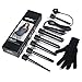 NexGadget 5-in-1 Hair Curler Curling Wand Set Curling Tongs Curling Iron with 5 Interchangeable Barrels and Heat Resistant Glove - Black