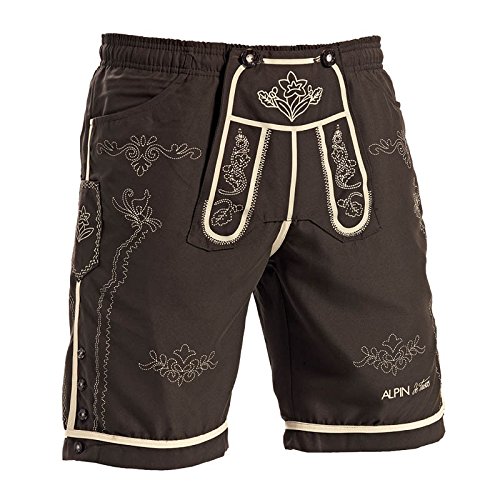 Preisvergleich Produktbild Badeshorts im Trachtendesign, braun, L