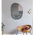 Venetian Design Extra Clear Abstract Frameless Wall Mirror | 24 x 18 Inches | Mirrors for Bathrooms