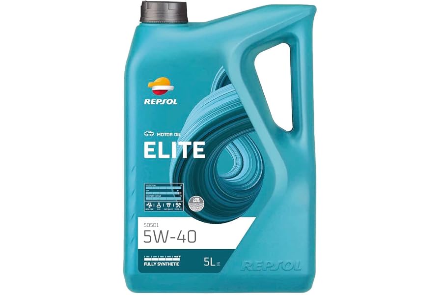REPSOL aceite lubricante sintético para coche ELITE 50501 5W-40 5L