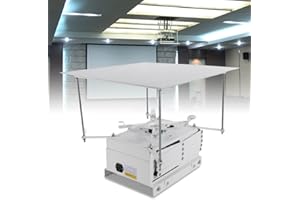 RibasuBB Soporte para proyector, Montaje motorizado para proyector Ascensor W/Mando a distancia, Elevador de techo para proyector, Carga máxima de hasta 10 kg