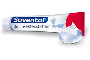 Soventol Gel 50 g bei Insektenstichen & Juckreiz auf der Haut - kühlende & abschwellende Wirkung - für die ganze Familie - für die Reiseapotheke