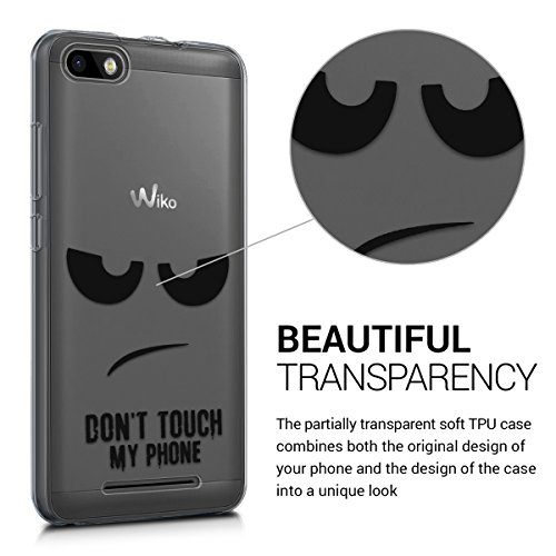 kwmobile Funda para Wiko Lenny 3 - Carcasa de TPU para m vil y dise o Don t Touch my Phone en Negro Transparente reviews kwmobile Funda para Wiko Lenny 3 - Carcasa de TPU para m vil y dise o Don t Touch my Phone en Negro Transparente