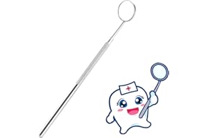 VOKMON Specchietti Dentali, Specchio Per Ispezione, Bellezza dell Acciaio Inossidabile Trucco Specchi Strumenti di Dentista per Estensioni Ciglia Specchi di Ispezione (1PCS)