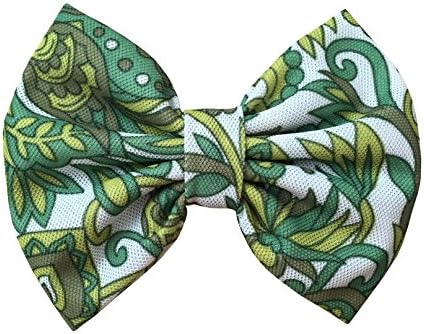 Made From Genuine Vintage Floral Fabric Retro 50's 60's Pin Up Hair Bow Slide Clip