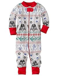 Deylaying Navidad Familia Pareo Ropa de dormir Outfits Manga larga Algodón Conjuntos de pijamas Xmas Impresión Nightwear Ropa