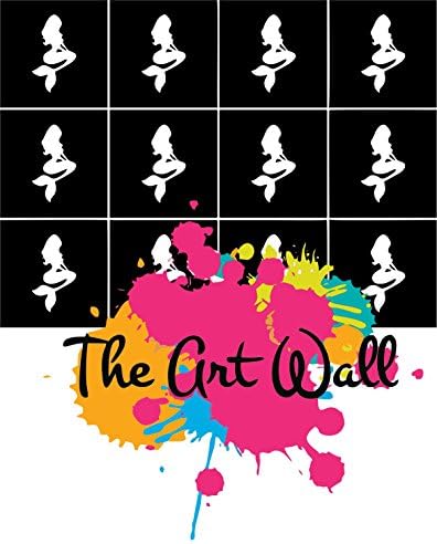 Mermaid Nail Stencils Stickers Vinyl Nail Art/Nail Deco/ Airbrush