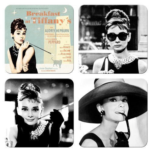 Nostalgic-Art 46005 Breakfast at Tiffany's Set, Untersetzer-Set, 4-teilig