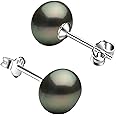 SIVYAA Fresh Water Pearl Earrings Set | Pure 925 Sterling Silver | High Lustre Real Pearl Studs| Gift Item for Women & Girls | 6 Month Warranty