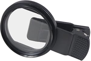 NovelGoal 52 mm Professioneller Handy-Kamera-Clip mit Makro-Objektiv, CPL-Stern, variabler ND-Filter für alle Smartphones, Aluminiumlegierungsgewinde (mit UV-Filter, quadratisches Loch)