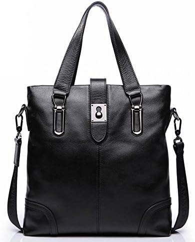 Genuine Leather Empire Business Messenger Men Bag Black