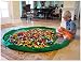 Hivel Portable Toy Storage Bag Easy Tidy Play/Storage Kids Play Mat Toys Organizer Ideal for Lego Duplo and Other Children's Toys for Faster Cleanup Large Size Diameter 150cm - Green