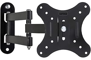 Caprigo Heavy Duty TV Wall Mount Stand for 12 to 27 inches LED/LCD/Monitor Screen's, Full Motion Rotatable Universal TV & Monitor Wall Mount Bracket with Swivel & Tilt Adjustments (M418)