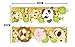ufengke® Cartoon Cute Cat Lion Panda Height Chart Decals(0cm-180cm), Children's Room Nursery Removable Wall Stickers Murals