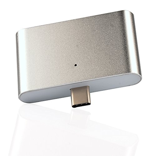 MyArmor Multifunktional 4 in1 USB OTG/TF/SD Smart Card Reader Adapter mit Type-C Ladeanschluss für Apple MacBook, Huawei matebook, Huawei/P9/P9 Plus, LG G5, Google 5x usw. - 2