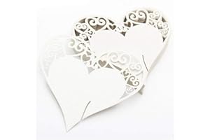 Anyasen namenschilder hochzeit Weiß Herz ans Glas Schimmer perle-weiss Platzkarten Tischkarten Namenskarten Tischdeko Karte für Weinglas Cup Hochzeitsfeier Champagnerglas Gastgeschenk Deko 100 Stück