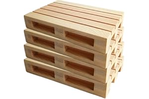 NUOBESTY Lot de 4 dessous de verre en bois pour boissons chaudes, bière, vin