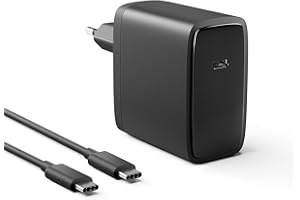 SATURNDOCK 100W Cargador USB C Compatible con MacBook Pro 16 14 MacBook Air 15 13 Pulgadas 2025 2024 2023 2022 2021 2020 2019 2018 M4 M3 M2 M1, Adaptador de Corriente Compacto, Cable USB-C 2M 5A (Negro)