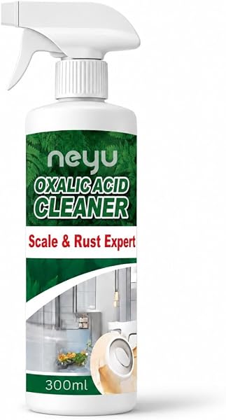 NEYU Oxalic Acid Cleaner Spray for Bathroom, Toilet & Hard Water Stain Removal | Multipurpose Foam Cleaner for Tap, Tiles, Chimney Oil & Grease Remover 300ml (1