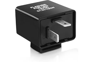 tlidfgeo Universal 2 Pin 12V Car Motorcycle LED Indicator Relay Load Independent Indicator Relay Indicator Transducer Flasher Relay Flashing Frequency Control Relay