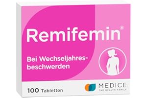 Remifemin 100 Tabletten - Medikament für Wechseljahre - bei leichten bis mittleren Wechseljahresbeschwerden - hormonfrei - pflanzliches Arzneimittel