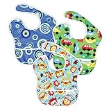 Hippychick Bumkins Superbib, Boy - Pack of 3