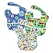 Hippychick Bumkins Superbib, Boy - Pack of 3