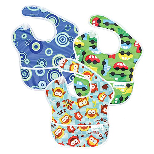 Hippychick Bumkins Superbib, Boy - Pack of 3