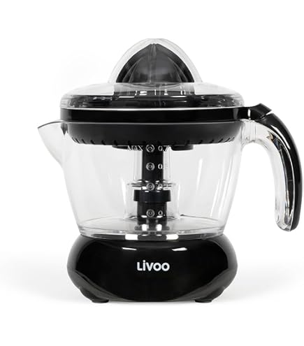 Alpina Presse-Agrumes Électrique 25W - 2 Cônes, 2 Sens De Rotation - Pichet 700ml Amovible Pour Jus D'Oranges Et Citrons - Blanc