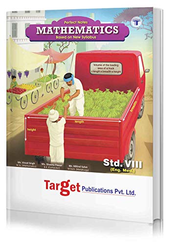 Std 8 Maths Notes Book | 8th Std Digest English Medium Maharashtra Board | VIII Guide includes Additional Problems, MCQs, Important Formulae and Chapterwise Assessment [Paperback] TARGET PUBLICATIONS