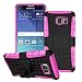 Produktbild Note5 Case, Kickstand Feature, Fits Samsung Galaxy Note 5,DRUnKQUEEn [Drop Protection] [Shock Absorption] Rugged Hybrid Dual Layer Armor Defender Protective Case Cover