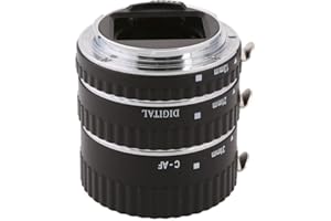 Meike C-AF1-A Metall-Autofokus-Makro-Verlängerungsrohrsatz kompatibel mit Canon DSLR-Kamera 13MM 21MM 31MM 1D 6D 7D 50D 70D 550D 700D 5D Mark II 5D Mark III usw