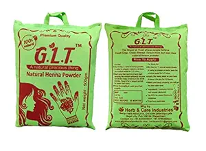 G.L.T. Henna leaves powder for hair and hand (Cloth filtered) 100% Natural Rajasthani Henna Mehandi Powder,( 1 kg)