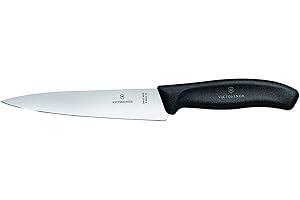 Victorinox 6.8003.15B Couteau de Cuisine, Acier Inoxydable, Noir, 30 x 5 x 5 cm