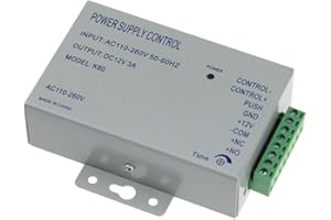 AOAMZ AC110-240V à 12V / 3A Alimentation du Système de Contrôle d'Accès Power Supply Control pour Dispositif de Contrôle Accès Tension Universel