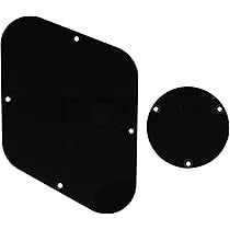Plateau Posteriore E Copriinterruttore Per Chitarra Les Paul USA - Nero Musiclily - Foto 5