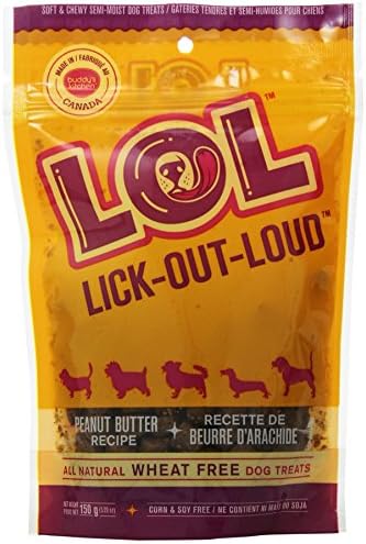 Complete Natural Nutrition Buddy's Kitchen Lick Out Loud LOL Dog Treat, 5.29-Ounce, Delicious Peanut Butter