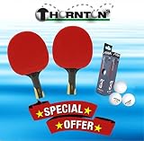  Raqueta de tenis de mesa Juego de 2 x Stiga 5 Star sinergia raquetas + 3 Pelotas de plástico 3 *