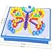 Tenflyer 296 Mushroom Nail Intelligent 3D Puzzle Games DIY Mushroom Nail Plastic Flashboard Children Toys Educational Toy random color