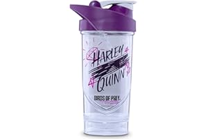 Shieldmixer Hero Pro Classic Shaker for Whey Protein Shakes and Pre Workout, BPA Free, 700 ml, Harley Quinn BOP
